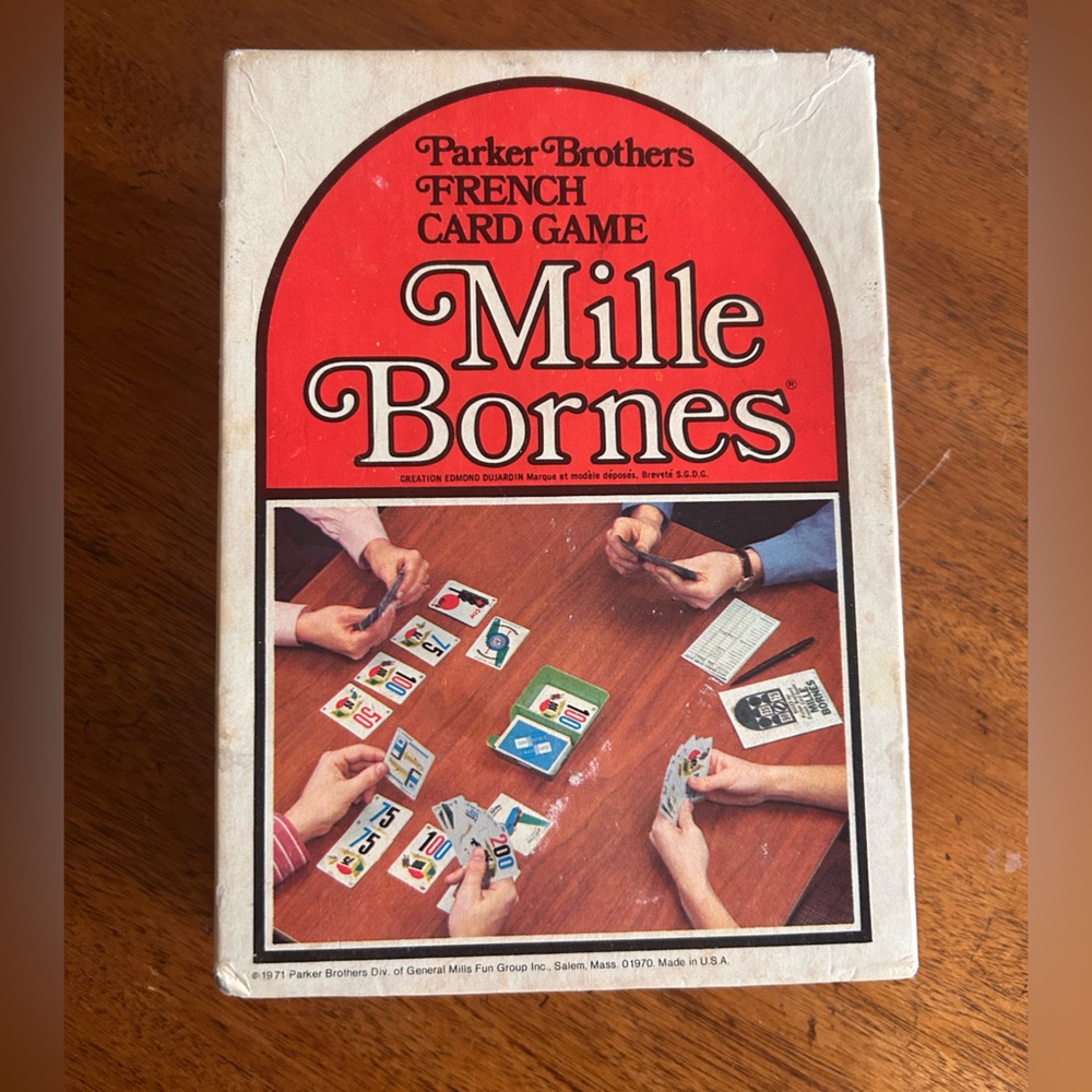 Mille Bornes French Card Game - 1964 Edition